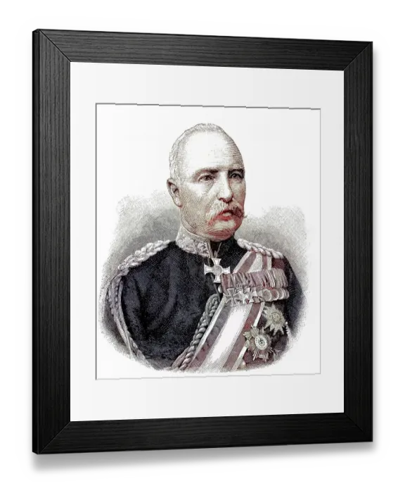 Framed Print : Baron Friedrich Karl Walter Degenhard von Loe, 1828-1908, was a Prussian soldier and nobleman, Germany, was commanding general of the 8th Army Corps, digitally restored reproduction of a 19th century original, exact original date not known Framed Print : Baron Friedrich Karl Walter Degenhard von Loe, 1828-1908, was a Prussian soldier and nobleman, Germany, was commanding general of the 8th Army Corps, digitally restored reproduction of a 19th century original, exact original date not known