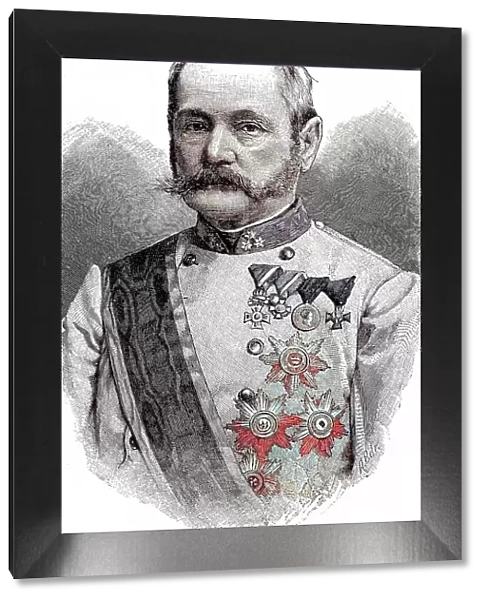 Ferdinand Freiherr von farmer, 7 March 1825, 22 July 1893 was a General of the Imperial and Royal Army and Imperial Minister of War. Army and Imperial Minister of War, Austria, digitally restored reproduction of a 19th century original