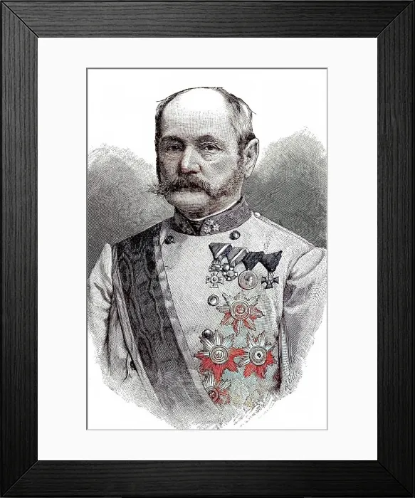 Framed Print : Ferdinand Freiherr von farmer, 7 March 1825, 22 July 1893 was a General of the Imperial and Royal Army and Imperial Minister of War. Army and Imperial Minister of War, Austria, digitally restored reproduction of a 19th century original Framed Print : Ferdinand Freiherr von farmer, 7 March 1825, 22 July 1893 was a General of the Imperial and Royal Army and Imperial Minister of War. Army and Imperial Minister of War, Austria, digitally restored reproduction of a 19th century original