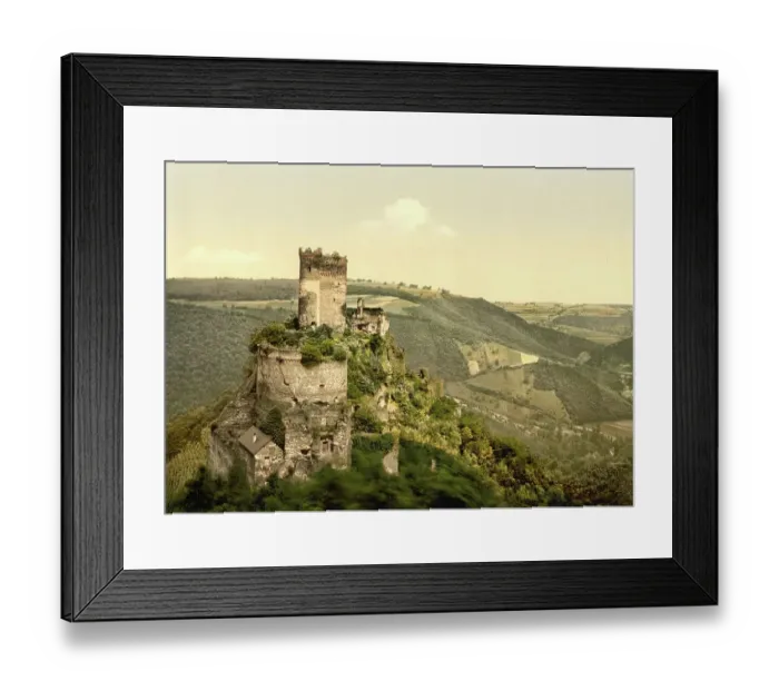 Framed Print : The Ehrenburg in the Moselle Valley, Rhineland-Palatinate, Germany, Historic, digitally restored reproduction of a photochromic print from the 1890s Framed Print : The Ehrenburg in the Moselle Valley, Rhineland-Palatinate, Germany, Historic, digitally restored reproduction of a photochromic print from the 1890s