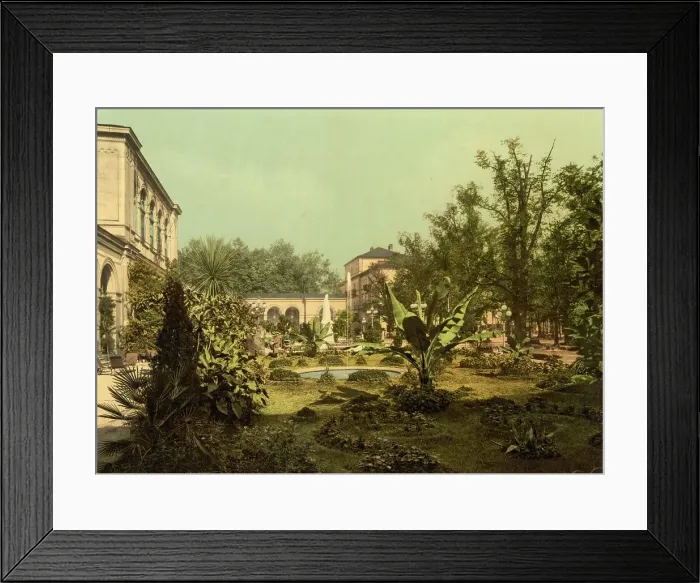 Framed Print : Spa garden and spa house in Bad Kissingen, Bavaria, Germany Framed Print : Spa garden and spa house in Bad Kissingen, Bavaria, Germany