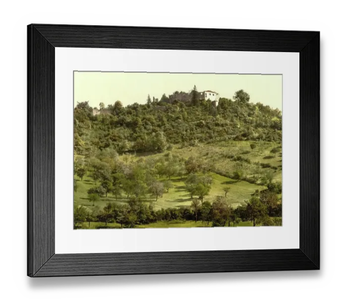 Framed Print : Greifenstein Ruin near Blankenburg in Thuringia, Germany, Historic, digitally restored reproduction of a photochromic print from the 1890s Framed Print : Greifenstein Ruin near Blankenburg in Thuringia, Germany, Historic, digitally restored reproduction of a photochromic print from the 1890s