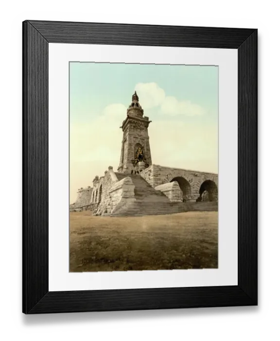 Framed Print : Monument to Kaiser Wilhelm at Kyffhaeuser, Thuringia, Germany, Historic, digitally restored reproduction of a photochromic print from the 1890s Framed Print : Monument to Kaiser Wilhelm at Kyffhaeuser, Thuringia, Germany, Historic, digitally restored reproduction of a photochromic print from the 1890s