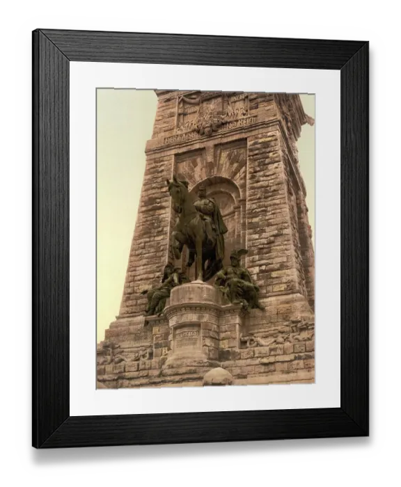 Framed Print : The Kyffhaeuser Monument in Thuringia, Germany, Historic, digitally restored reproduction of a photochromic print from the 1890s Framed Print : The Kyffhaeuser Monument in Thuringia, Germany, Historic, digitally restored reproduction of a photochromic print from the 1890s