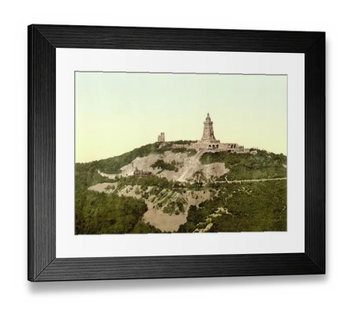 Framed Print : The Kyffhaeuser Monument in Thuringia, Germany, Historic, digitally restored reproduction of a photochromic print from the 1890s Framed Print : The Kyffhaeuser Monument in Thuringia, Germany, Historic, digitally restored reproduction of a photochromic print from the 1890s