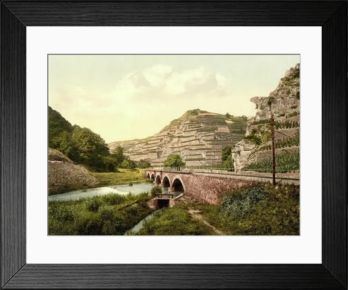 Framed Print : The Colourful Cow, a rocky outcrop in the Ahr valley near Walporzheim, Rhineland-Palatinate, Germany, historical, photochrome print from the 1890s Framed Print : The Colourful Cow, a rocky outcrop in the Ahr valley near Walporzheim, Rhineland-Palatinate, Germany, historical, photochrome print from the 1890s