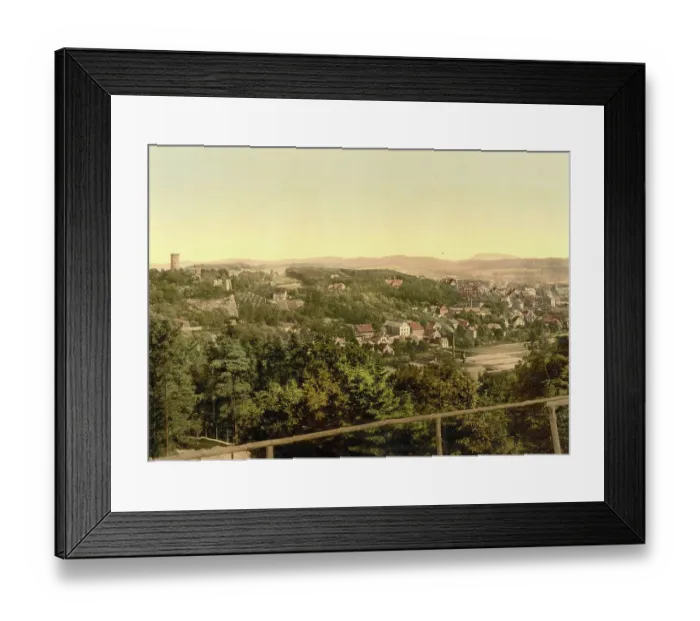 Framed Print : Sparenburg, Bielefeld in North Rhine-Westphalia, Germany, Historical, Photochrome print from the 1890s Framed Print : Sparenburg, Bielefeld in North Rhine-Westphalia, Germany, Historical, Photochrome print from the 1890s