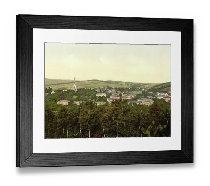 Framed Print : Bad Elster in Saxony, Germany, Historical, Photochrome print from the 1890s Framed Print : Bad Elster in Saxony, Germany, Historical, Photochrome print from the 1890s