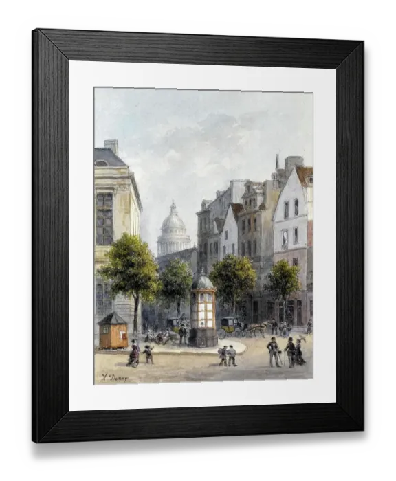 Framed Print : The last gables of the Rue de lEcole de Medecine, today 6th arrondissement, 1830, Paris, France, Historic, digitally restored reproduction from a 19th century original Framed Print : The last gables of the Rue de lEcole de Medecine, today 6th arrondissement, 1830, Paris, France, Historic, digitally restored reproduction from a 19th century original