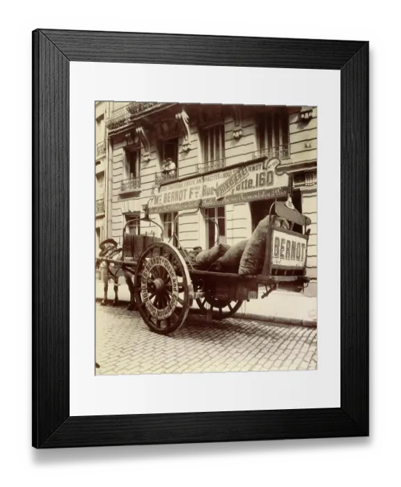 Framed Print : Bernot wagon, coal transport, coal delivery to the inhabitants, 1880, Paris, France, Historic, digitally restored reproduction of an original from the period Framed Print : Bernot wagon, coal transport, coal delivery to the inhabitants, 1880, Paris, France, Historic, digitally restored reproduction of an original from the period