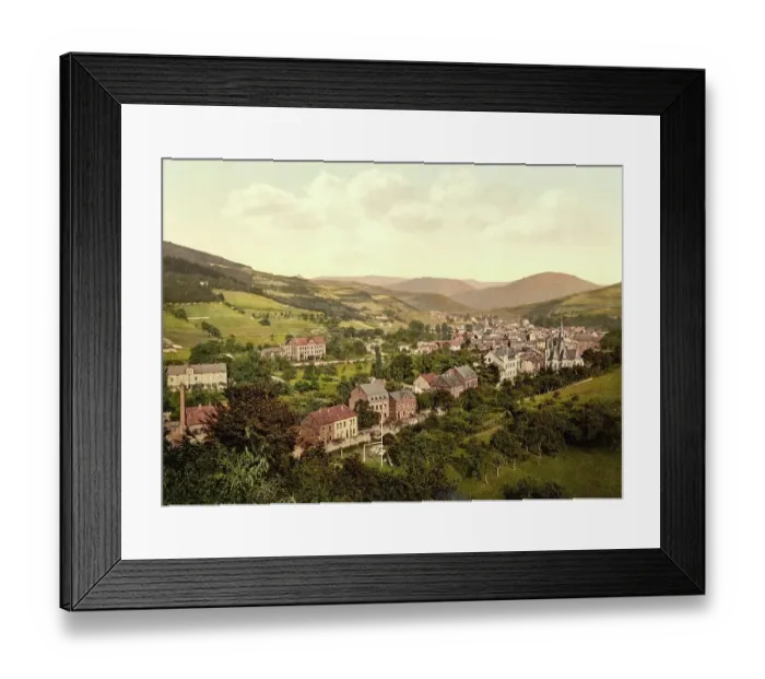 Framed Print : Adenau im Ahrtal, Rhineland-Palatinate, Germany, Historical, Photochrome print from the 1890s Framed Print : Adenau im Ahrtal, Rhineland-Palatinate, Germany, Historical, Photochrome print from the 1890s