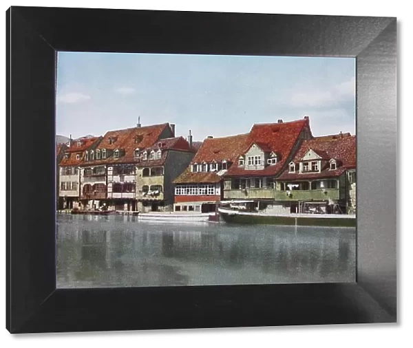 Historical photo around 1880 of the old town of Bamberg, Bavaria, Germany, historical, digitally restored reproduction of a 19th century original