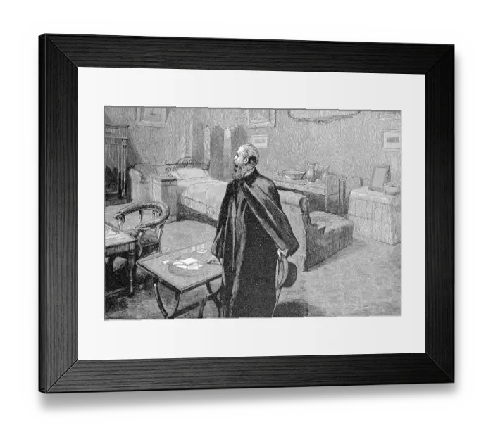 Framed Print : Emperor Frederick takes leave of the Villa Zirio in San Remo, 10 March 1888, Italy, historical, digitally restored reproduction of a 19th century original Framed Print : Emperor Frederick takes leave of the Villa Zirio in San Remo, 10 March 1888, Italy, historical, digitally restored reproduction of a 19th century original