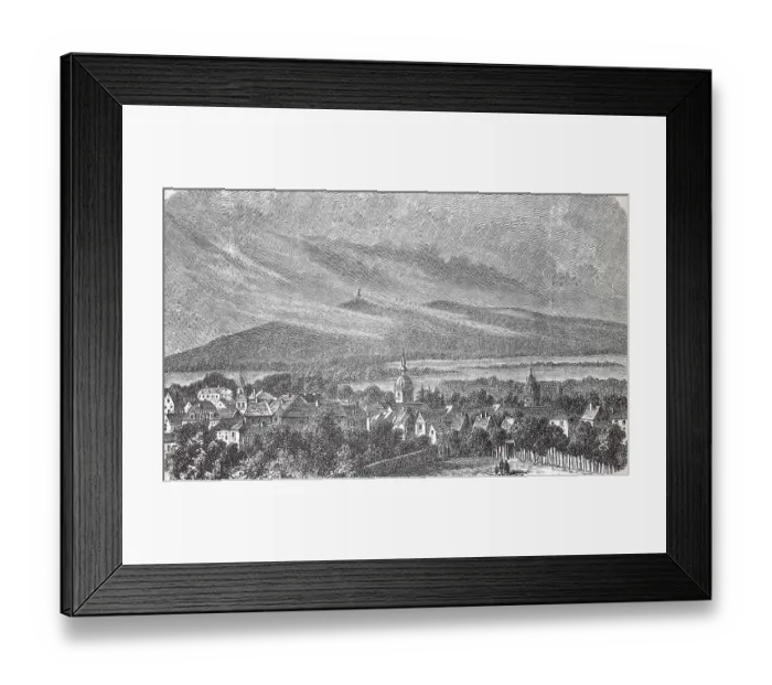 Framed Print : Detmold and the Senne with a view of the Arminius Monument, Hermann Monument, 1880, North Rhine-Westphalia, Germany, Historic, digitally restored reproduction of a 19th century original, exact original date not known Framed Print : Detmold and the Senne with a view of the Arminius Monument, Hermann Monument, 1880, North Rhine-Westphalia, Germany, Historic, digitally restored reproduction of a 19th century original, exact original date not known