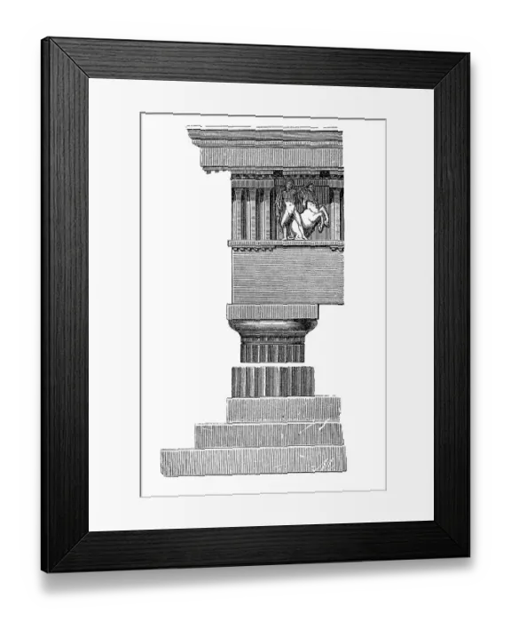 Framed Print : Architectural style, Doric column at the Parthenon in Athens in 1880, Greece, Historic, digitally restored reproduction of a 19th century original, exact original date unknown Framed Print : Architectural style, Doric column at the Parthenon in Athens in 1880, Greece, Historic, digitally restored reproduction of a 19th century original, exact original date unknown