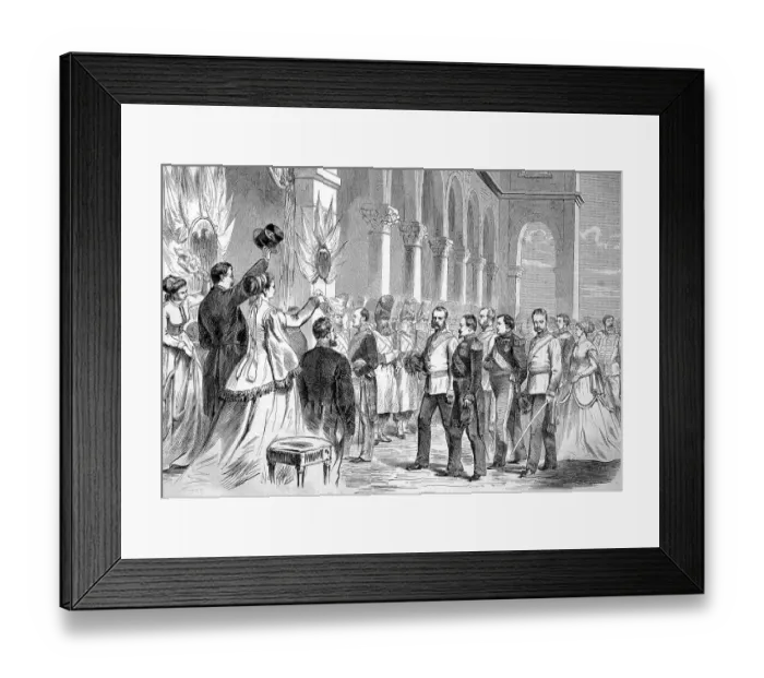 Framed Print : Emperor Franz Joseph I of Austria arriving for his visit to the World's Fair, World's Exhibition, World's Fair or Universal Exhibition, Paris World's Fair 1889, in Paris, France, Historic, digitally restored reproduction of an original 19th century Framed Print : Emperor Franz Joseph I of Austria arriving for his visit to the World's Fair, World's Exhibition, World's Fair or Universal Exhibition, Paris World's Fair 1889, in Paris, France, Historic, digitally restored reproduction of an original 19th century