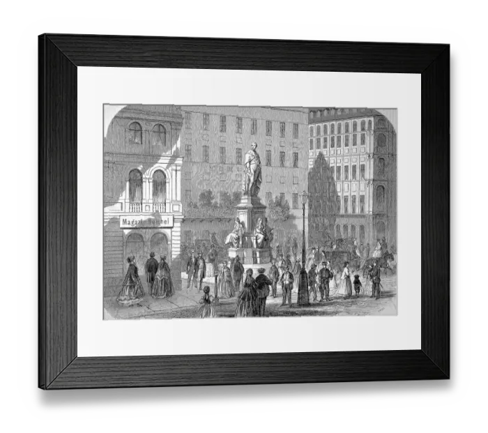 Framed Print : The Monument to August II the Strong, in Dresden, Saxony, Germany, Historic, digitally restored reproduction of a 19th century original, exact original date unknown Framed Print : The Monument to August II the Strong, in Dresden, Saxony, Germany, Historic, digitally restored reproduction of a 19th century original, exact original date unknown