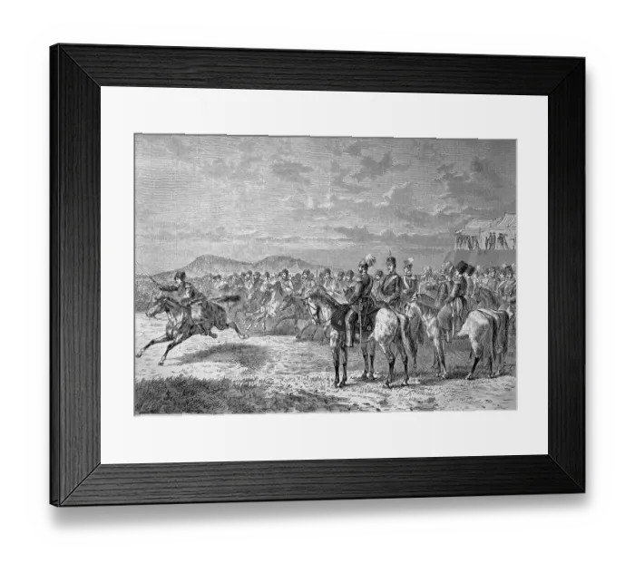 Framed Print : Military review of the Russian Army 1882 near Saint Petersburg, Russia, Historical, digitally restored reproduction of a 19th century original, exact original date unknown Framed Print : Military review of the Russian Army 1882 near Saint Petersburg, Russia, Historical, digitally restored reproduction of a 19th century original, exact original date unknown