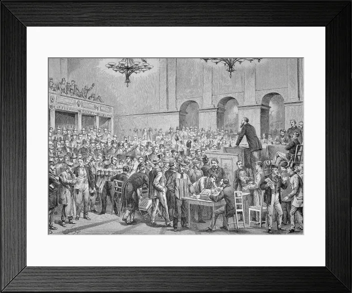 Framed Print : A gathering of workers in Vienna, Austria, Viennese Uprising or October Revolution, Historical, digitally restored reproduction of a 19th century original, exact original date not known Framed Print : A gathering of workers in Vienna, Austria, Viennese Uprising or October Revolution, Historical, digitally restored reproduction of a 19th century original, exact original date not known