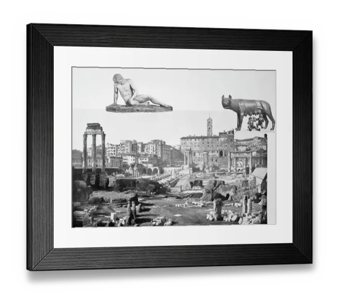 Framed Print : Historic photo (ca 1880) of the ruins of the Forum, view of the Capitol, Roman Forum, Rome, Italy, Historic, digitally restored reproduction of a 19th century original, exact original date unknown Framed Print : Historic photo (ca 1880) of the ruins of the Forum, view of the Capitol, Roman Forum, Rome, Italy, Historic, digitally restored reproduction of a 19th century original, exact original date unknown