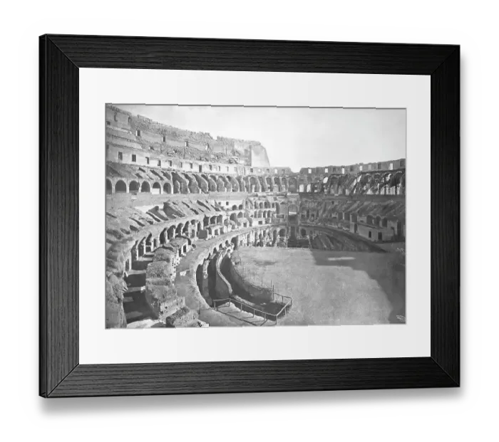 Framed Print : Historic photograph (c. 1880) of the Colosseum (Flavian Amphitheatre) or Colosseum, also, Amphitheatrum Flavium, Anfiteatro Flavio or Colosseo, an oval amphitheatre in the centre of the city of Rome, Italy, Historic Framed Print : Historic photograph (c. 1880) of the Colosseum (Flavian Amphitheatre) or Colosseum, also, Amphitheatrum Flavium, Anfiteatro Flavio or Colosseo, an oval amphitheatre in the centre of the city of Rome, Italy, Historic