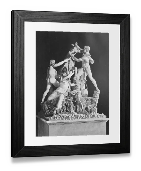 Framed Print : Historical image of The Farnese Bull, Toro Farnese, formerly in the Farnese Collection in Rome, is a massive Roman copy of a Hellenistic sculpture, Naples, Napoli, Italy, Historical, digitally restored reproduction of a 19th century original, exact Framed Print : Historical image of The Farnese Bull, Toro Farnese, formerly in the Farnese Collection in Rome, is a massive Roman copy of a Hellenistic sculpture, Naples, Napoli, Italy, Historical, digitally restored reproduction of a 19th century original, exact