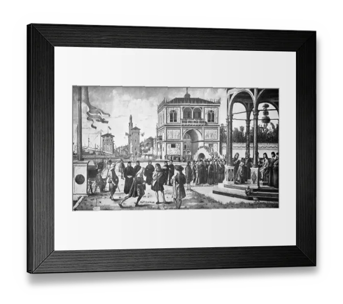 Framed Print : Historical photo (ca 1880) of King Agrippinus, painting by Vittore Carpaccio, Venice, Venezia, Italy, Historical, digitally restored reproduction of an original 19th century original, exact original date unknown Framed Print : Historical photo (ca 1880) of King Agrippinus, painting by Vittore Carpaccio, Venice, Venezia, Italy, Historical, digitally restored reproduction of an original 19th century original, exact original date unknown