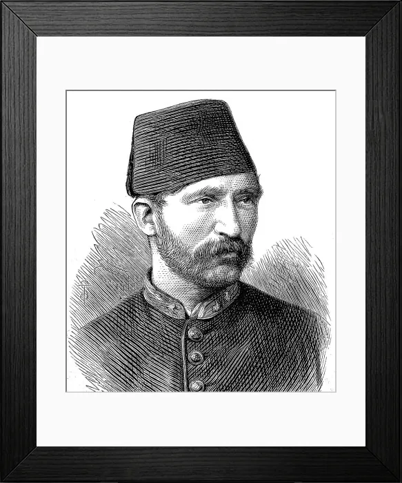 Framed Print : Suleiman Pasha, was an Ottoman soldier, Turkey, of the Turkish Army of the Danube, Historical, digitally restored reproduction of a 19th century original, exact original date unknown Framed Print : Suleiman Pasha, was an Ottoman soldier, Turkey, of the Turkish Army of the Danube, Historical, digitally restored reproduction of a 19th century original, exact original date unknown