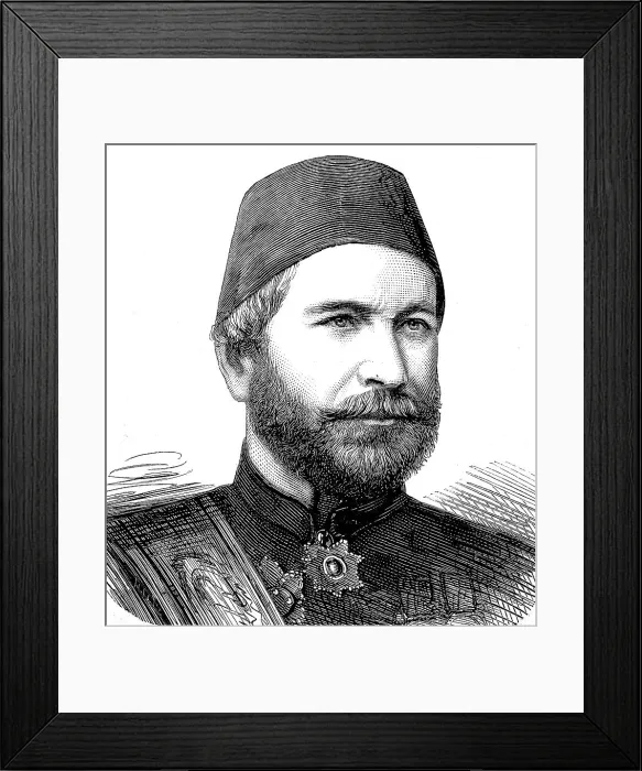 Framed Print : Mehmed Ali Pasha, 1827 to 1878, was a German-born Ottoman soldier, Turkey, Army of the Danube, Historical, digitally restored reproduction of a 19th century original, exact original date unknown Framed Print : Mehmed Ali Pasha, 1827 to 1878, was a German-born Ottoman soldier, Turkey, Army of the Danube, Historical, digitally restored reproduction of a 19th century original, exact original date unknown