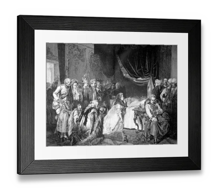 Framed Print : Historical illustration depicting the last day of Emperor Joseph II 1741 to 1790, in front of his death, Austria, Historical, digitally restored reproduction of an original 19th century artwork, exact original date unknown Framed Print : Historical illustration depicting the last day of Emperor Joseph II 1741 to 1790, in front of his death, Austria, Historical, digitally restored reproduction of an original 19th century artwork, exact original date unknown