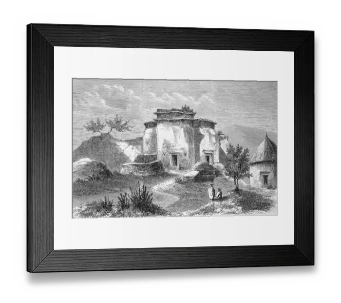 Framed Print : The Church of Dongola, Abyssinia, today Dunqula, Sudan, Historical, digitally restored reproduction of an original 19th century painting, exact original date not known