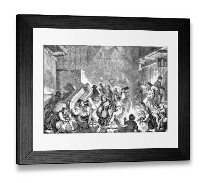 Framed Print : The street fires in Hamburg on 1 May, Germany, Celebration, Historic, digitally restored reproduction of an original 19th-century master copy, exact original date not known Framed Print : The street fires in Hamburg on 1 May, Germany, Celebration, Historic, digitally restored reproduction of an original 19th-century master copy, exact original date not known