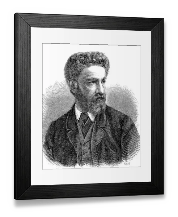 Framed Print : Otto Roquette, 1824 to 1896 was a German writer, Germany, Historical, digitally restored reproduction of a 19th century original, exact original date unknown Framed Print : Otto Roquette, 1824 to 1896 was a German writer, Germany, Historical, digitally restored reproduction of a 19th century original, exact original date unknown