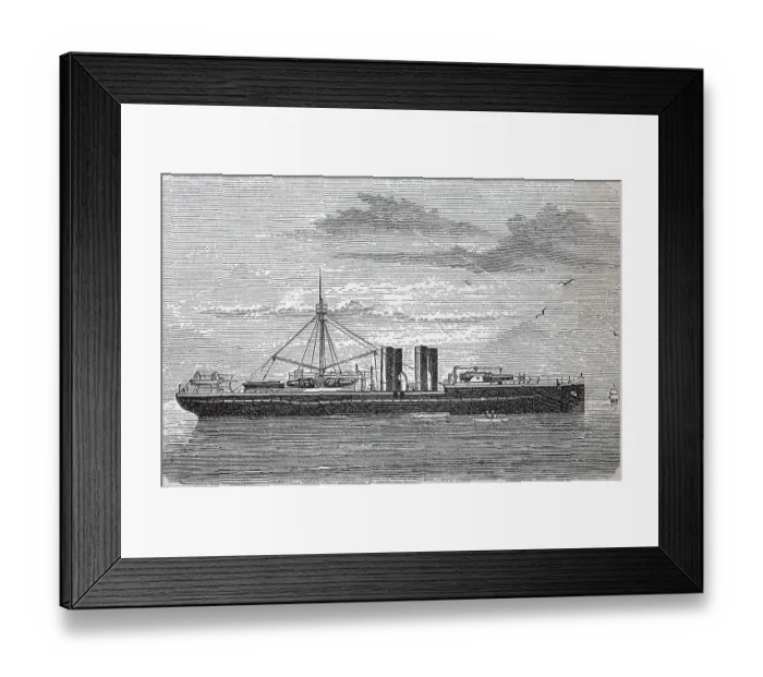 Framed Print : Armoured corvette SMS Sachsen was the type ship of the Sachsen class named after her, a class of four warships of the Imperial Navy, 1880, Germany, digitally restored reproduction of a 19th century original, exact original date not known Framed Print : Armoured corvette SMS Sachsen was the type ship of the Sachsen class named after her, a class of four warships of the Imperial Navy, 1880, Germany, digitally restored reproduction of a 19th century original, exact original date not known