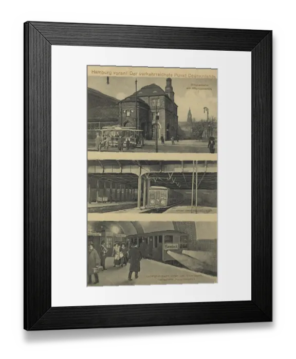 Framed Print : The busiest point, Steintordamm, Hamburg, Germany, postcard with text, view around ca 1910, Historic, digital reproduction of a historic postcard, public domain, from that time, exact date unknown Framed Print : The busiest point, Steintordamm, Hamburg, Germany, postcard with text, view around ca 1910, Historic, digital reproduction of a historic postcard, public domain, from that time, exact date unknown