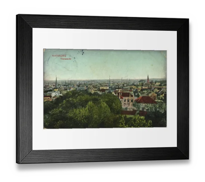 Framed Print : Harburg, Hamburg, Germany, postcard with text, view around ca 1910, historical, digital reproduction of a historical postcard, public domain, from that time, exact date unknown Framed Print : Harburg, Hamburg, Germany, postcard with text, view around ca 1910, historical, digital reproduction of a historical postcard, public domain, from that time, exact date unknown