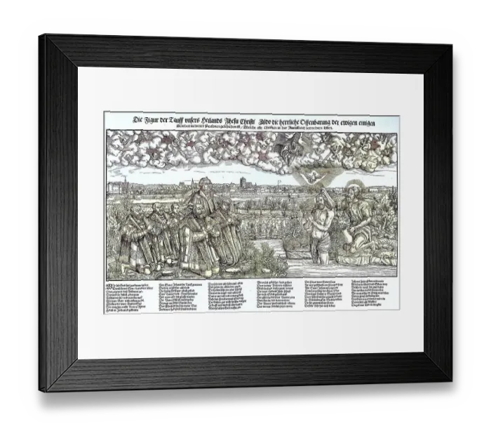 Framed Print : Luther and the Family of the Elector of Saxony, Baptism, in the Hinterstadt of Wittenberg, Germany, Historic, digitally restored reproduction from a 19th century original Framed Print : Luther and the Family of the Elector of Saxony, Baptism, in the Hinterstadt of Wittenberg, Germany, Historic, digitally restored reproduction from a 19th century original