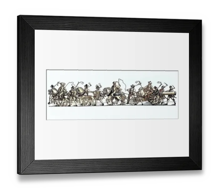 Framed Print : A cannon with complete crew and draft horses, 1592 in Nuremberg, Germany, Artillerymen, Cannoneers, Historic, digitally restored reproduction from a 19th century original Framed Print : A cannon with complete crew and draft horses, 1592 in Nuremberg, Germany, Artillerymen, Cannoneers, Historic, digitally restored reproduction from a 19th century original