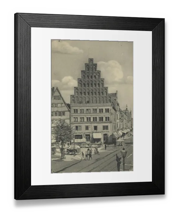 Framed Print : Old Chancellery, Hannover, Lower Saxony, Germany, postcard with text, view around ca 1910, historical, digital reproduction of a historical postcard, public domain, from that time, exact date unknown Framed Print : Old Chancellery, Hannover, Lower Saxony, Germany, postcard with text, view around ca 1910, historical, digital reproduction of a historical postcard, public domain, from that time, exact date unknown