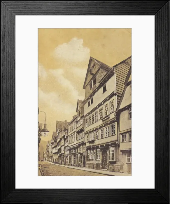 Framed Print : Marktstrasse in Hannoversch Muenden, Hann. Muenden, Lower Saxony, Germany, postcard with text, view around ca 1910, historical, digital reproduction of a historical postcard, public domain, from that time, exact date unknown Framed Print : Marktstrasse in Hannoversch Muenden, Hann. Muenden, Lower Saxony, Germany, postcard with text, view around ca 1910, historical, digital reproduction of a historical postcard, public domain, from that time, exact date unknown
