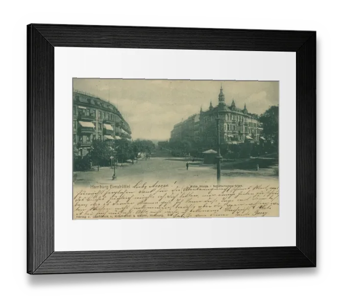 Framed Print : Elmsbuettel, Hamburg, Germany, postcard with text, view around ca 1910, historical, digital reproduction of a historical postcard, public domain, from that time, exact date unknown Framed Print : Elmsbuettel, Hamburg, Germany, postcard with text, view around ca 1910, historical, digital reproduction of a historical postcard, public domain, from that time, exact date unknown