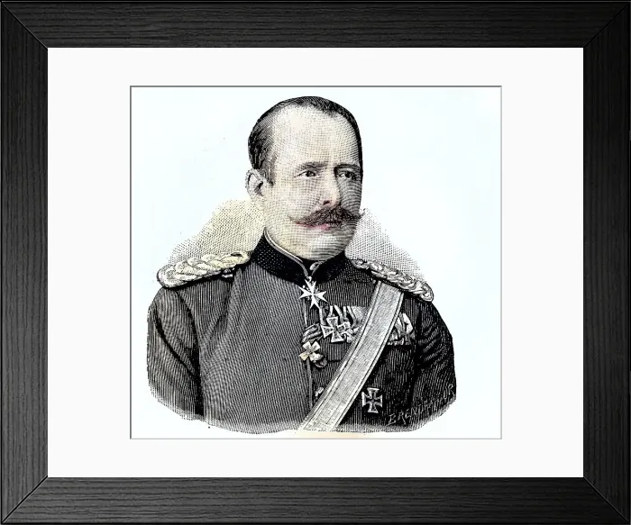 Framed Print : Military Persons in the Franco-Prussian War 1870, 1871, Major von Koerber, Germany, Historical, digitally restored reproduction from a 19th century original Framed Print : Military Persons in the Franco-Prussian War 1870, 1871, Major von Koerber, Germany, Historical, digitally restored reproduction from a 19th century original