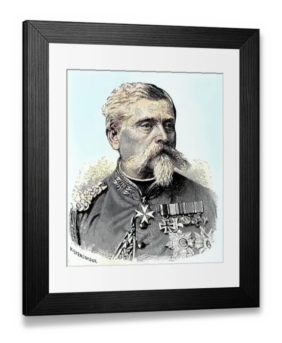 Framed Print : Military Persons in the Franco-Prussian War 1870, 1871, Friedrich Wilhelm Adalbert von Bredow, 25 May 1814, 3 March 1890, was a Prussian officer, last lieutenant general, Germany, Historical Framed Print : Military Persons in the Franco-Prussian War 1870, 1871, Friedrich Wilhelm Adalbert von Bredow, 25 May 1814, 3 March 1890, was a Prussian officer, last lieutenant general, Germany, Historical