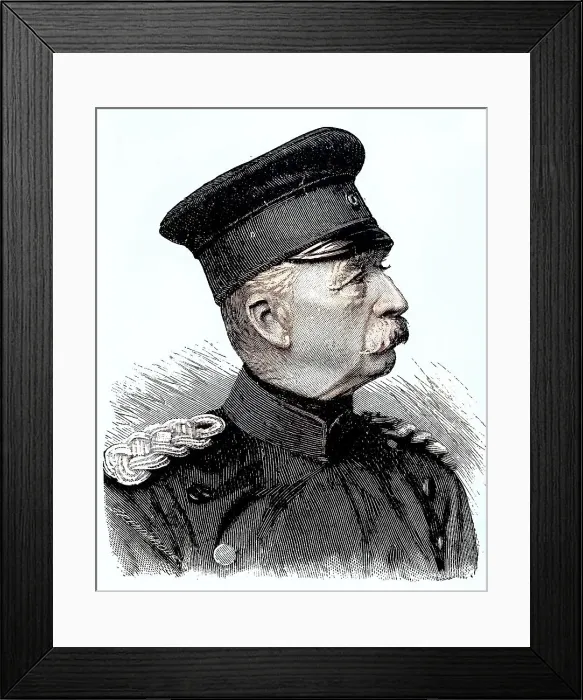 Framed Print : Military people of Germany in the Franco-Prussian War 1870, 1871, Friedrich Wilhelm Adalbert von Bredow, 25 May 1814, 3 March 1890, was a Prussian officer, last lieutenant general, Germany, Historical