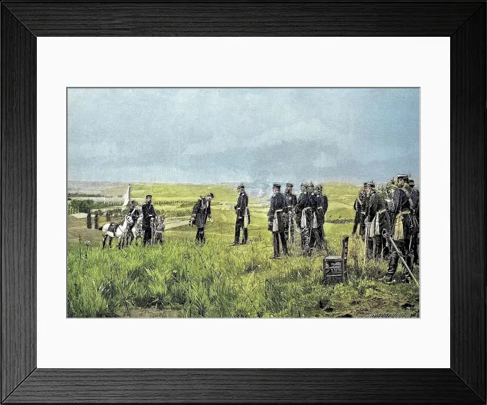 Framed Print : General Reille delivers Napoleons letter to King William, France, Situation at the time of the Franco-Prussian War, 1870-1871, Historic, digitally restored reproduction from a 19th century original Framed Print : General Reille delivers Napoleons letter to King William, France, Situation at the time of the Franco-Prussian War, 1870-1871, Historic, digitally restored reproduction from a 19th century original
