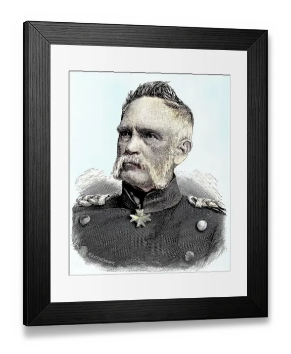 Framed Print : Military Persons in the Franco-Prussian War 1870, 1871, Gustav Eduard von Hindersin, 18 July 1804, 23 January 1872, was a Prussian general from Wernigerode, Germany, Historical, digitally restored reproduction from a 19th century original Framed Print : Military Persons in the Franco-Prussian War 1870, 1871, Gustav Eduard von Hindersin, 18 July 1804, 23 January 1872, was a Prussian general from Wernigerode, Germany, Historical, digitally restored reproduction from a 19th century original