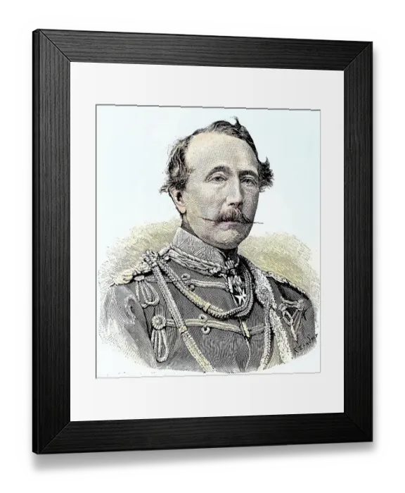 Framed Print : Military Persons in the Franco-Prussian War 1870, 1871, General von Krosigk, Germany, Historical, digitally restored reproduction from a 19th century original Framed Print : Military Persons in the Franco-Prussian War 1870, 1871, General von Krosigk, Germany, Historical, digitally restored reproduction from a 19th century original