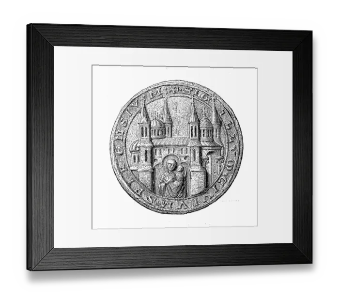 Framed Print : Medieval town seal from the 13th to 15th century, here Speyer, Germany, Historical, digitally restored reproduction from a 19th century original Framed Print : Medieval town seal from the 13th to 15th century, here Speyer, Germany, Historical, digitally restored reproduction from a 19th century original
