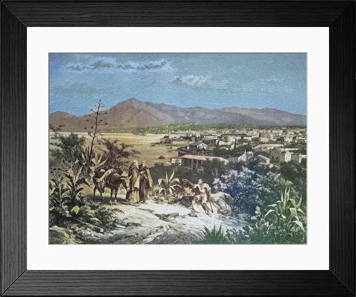 Framed Print : View of Palermo, Sicily, Italy, Historical, digitally restored reproduction from a 19th century original Framed Print : View of Palermo, Sicily, Italy, Historical, digitally restored reproduction from a 19th century original