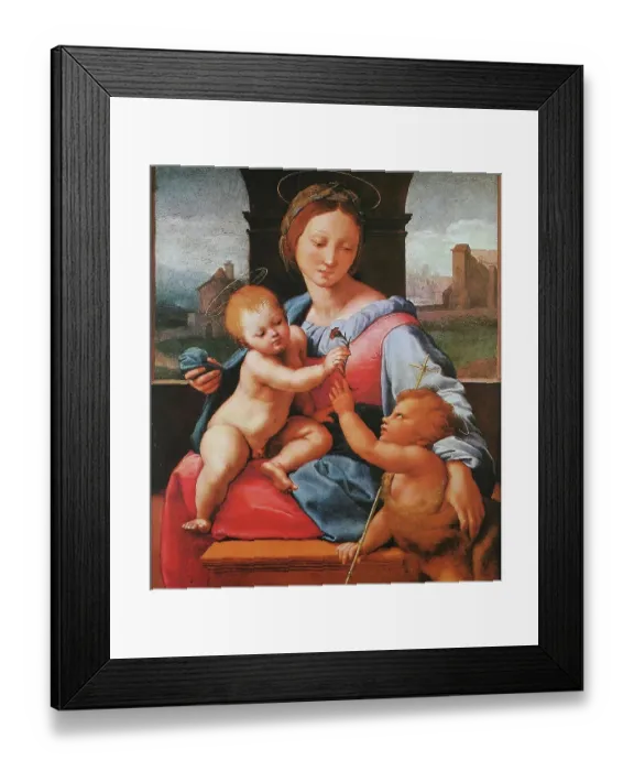 Framed Print : Madonna Aldobrandini, Madonna Garvagh, by Raffaello Sanzio da Urbino, also Raffael da Urbino, Raffaello Santi, Raffaello Sanzio, Raphael, Italian painter, Italy, digitally restored reproduction of a work of art (public domain) from c. 1500 Framed Print : Madonna Aldobrandini, Madonna Garvagh, by Raffaello Sanzio da Urbino, also Raffael da Urbino, Raffaello Santi, Raffaello Sanzio, Raphael, Italian painter, Italy, digitally restored reproduction of a work of art (public domain) from c. 1500